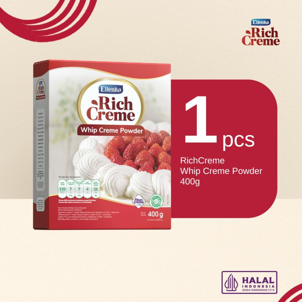 

RichCreme Whip Creme 400 Gr Glossy Bebas Gula