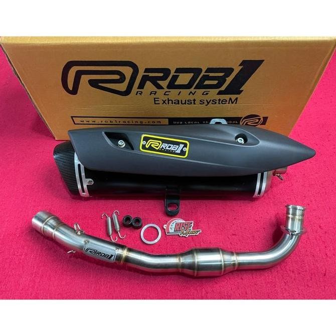 KNALPOT ROB1 NMAX NEW AEROX NEW TRIOVAL DB KILLER COVER SS