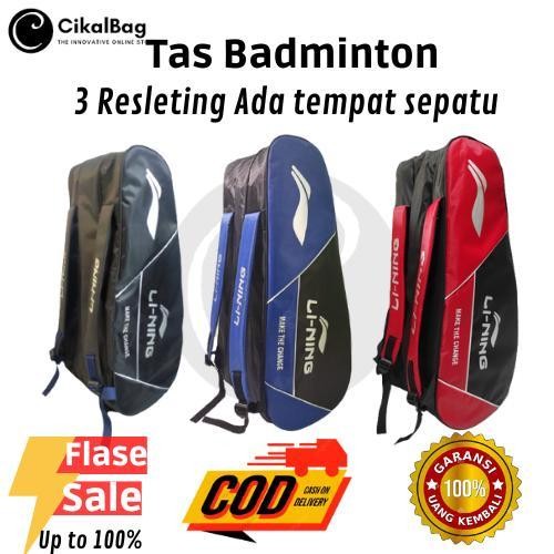Sns Tas Raket Badminton Merk Yonex 3 Resleting Dolby