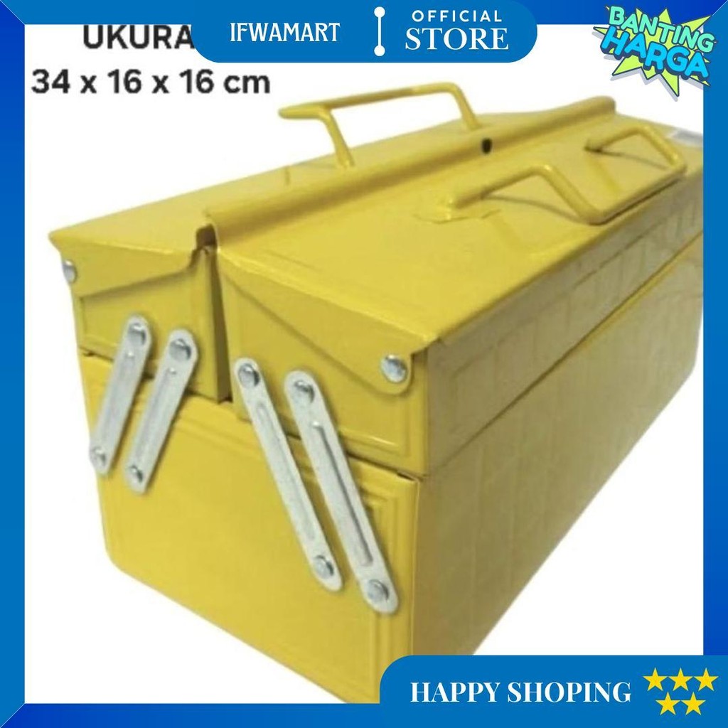 Tool Box / Toolbox / Kotak Perkakas Besi 2 Tingkat Susun Hasston Cod