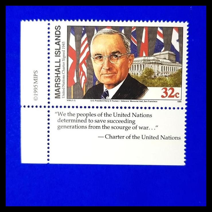 

HOT DEAL PERANGKO/PRANGKO PERANG DUNIA II, UNITED NATIONS CHARTER SIGNED 1945 !