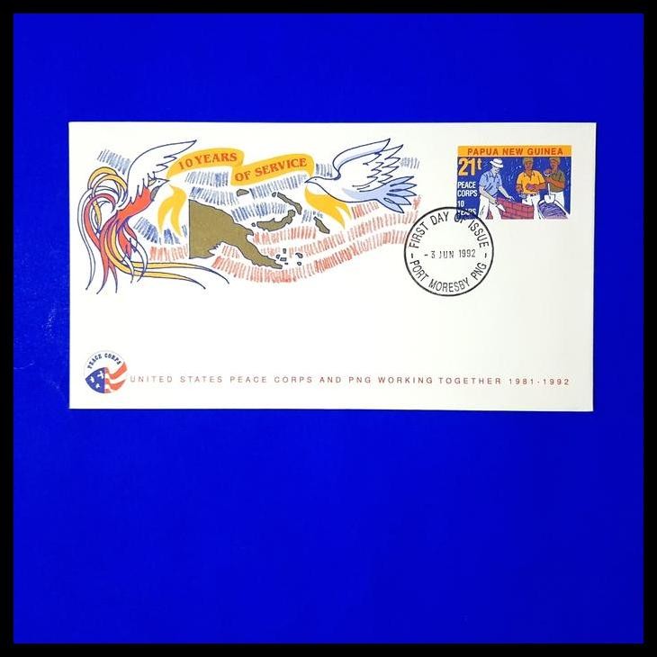

GRATIS ONGKIR AMPLOP DARI PAPUA NEW GUINEA, US PEACE CORPS, 10 YEARS OF SERVICE !!!!!!