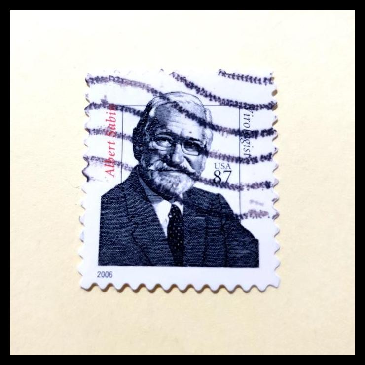 

TERMURAH PRANGKO AMERIKA/USA 2006. ALBERT SABIN PENELITI MEDIS YANG TERKENAL DALAM MEMBERANTAS SAKIT POLIO. 87 CENT, USED !!!!!