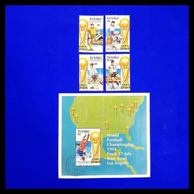 

HOT DEAL PERANGKO/PRANGKO + SS SEPAK BOLA. WORLD CUP - USA 1994 DARI TUVALU