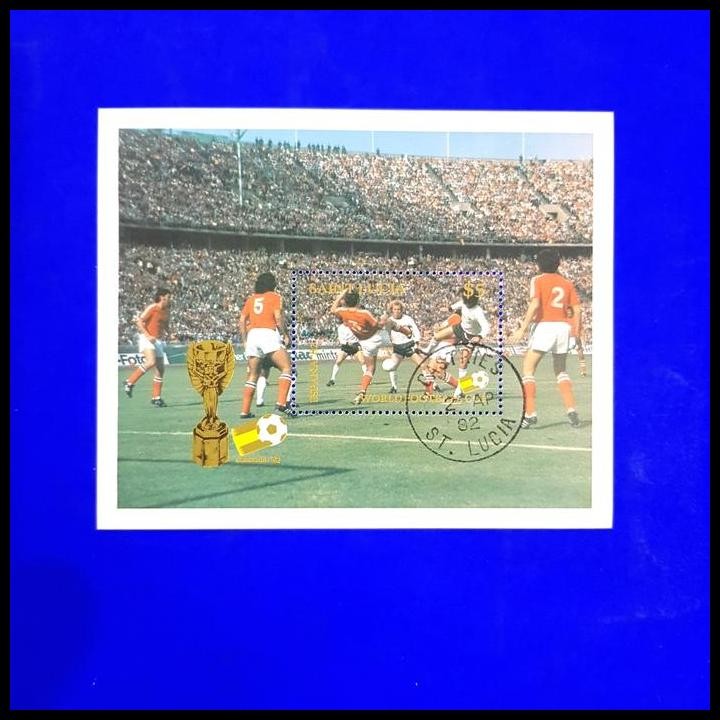 

HOT DEAL PRANGKO SEPAK BOLA. SS PIALA DUNIA ESPANA '82 DARI SAINT LUCIA !!