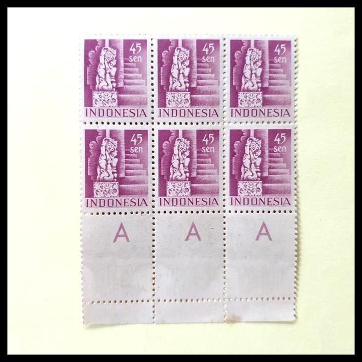 

HOT DEAL PRANGKO INDONESIA 1949. SERI CANDI & BANGUNAN. 45 SEN BLOK-6 DENGAN MARGIN. ISTIMEWA