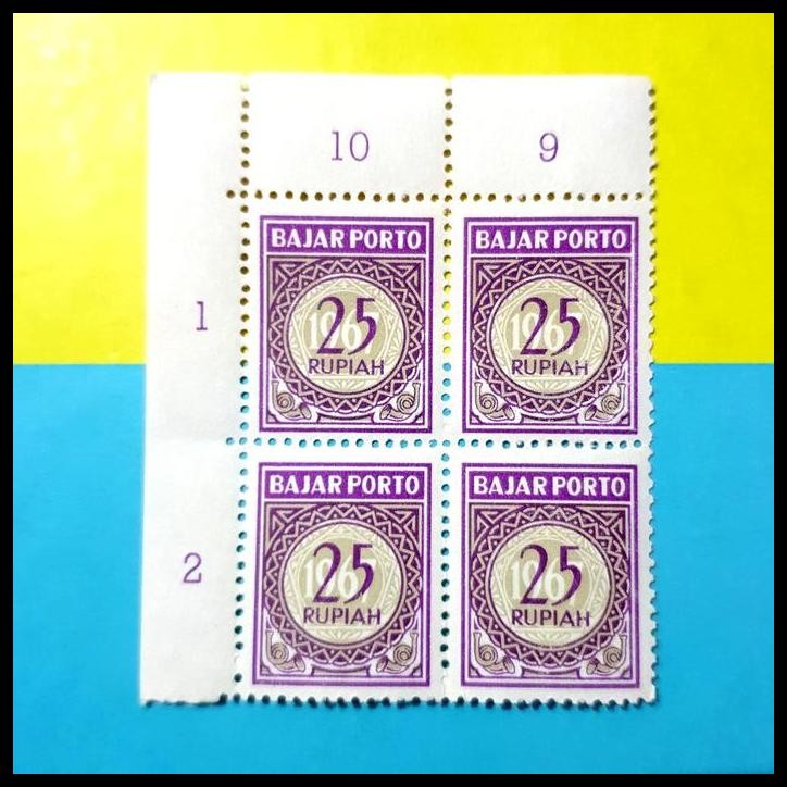 

BEST DEAL PRANGKO INDONESIA 1967. BAJAR PORTO RP 25,- BLOK-4. HARGA KAT. 112K !!!