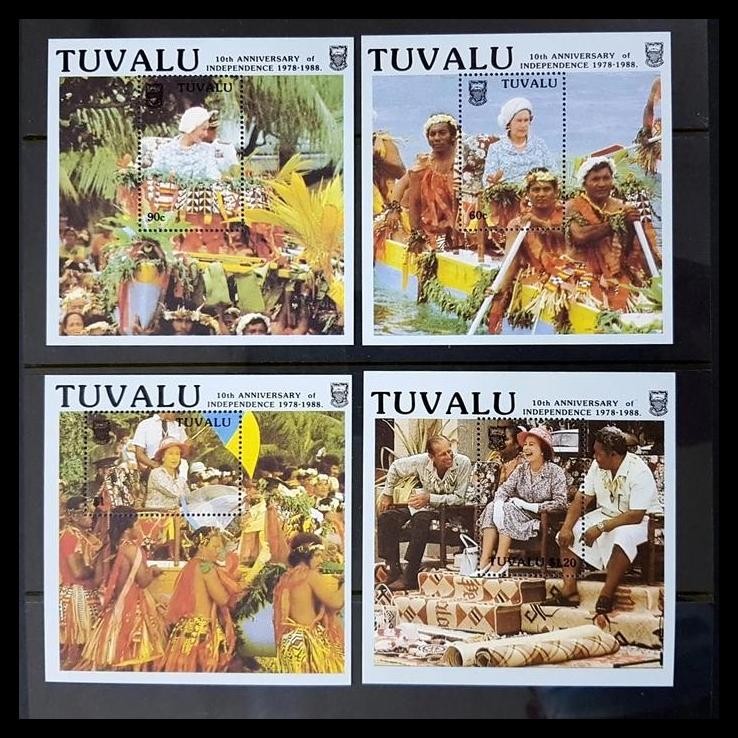 

TERMURAH PRANGKO ISTIMEWA. QUEEN ELIZABETH II & PRINCE PHILIP. 4 SS 10TH ANNIV. !!!!!!