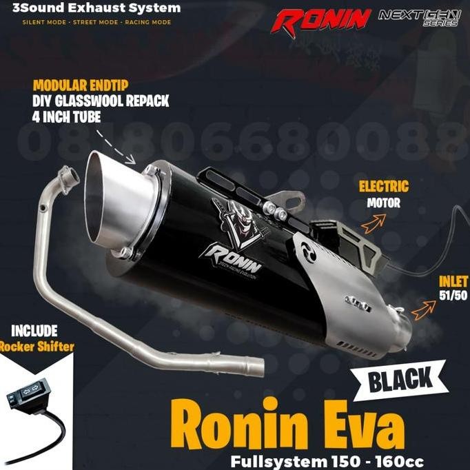 Knalpot 3 Suara 3tech Ronin Katana NextGen Series motor SPORT & BEBEK 125 - 160cc Bergaransi Resmi &