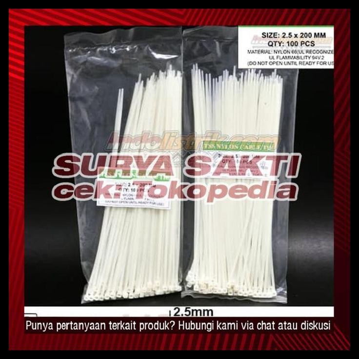 

GRATIS ONGKIR KABEL TIES TSS (2.5 X 200MM) PUTIH