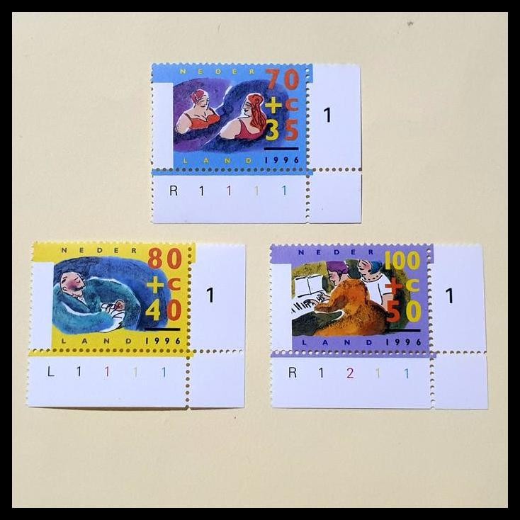 

TERBARU PRANGKO BELANDA/NEDERLAND 1996. ZOMERZEGELS. SET (3V) !