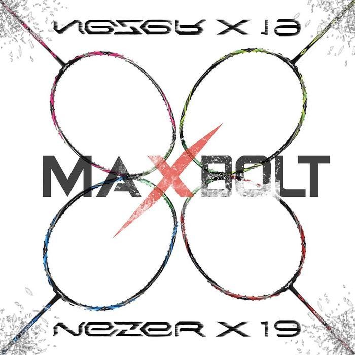 Sns Raket Maxbolt Nezer 19 Original Tarikan 30 Lbs Weight 65-68 Gram Badminton
