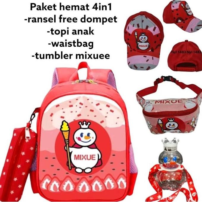 

Diskon Tas Ransel Anak Sekolah Tk Sd Motif Mixuee Banyak Bonusnya