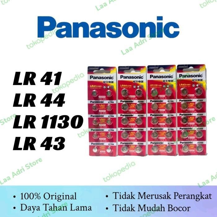 Baterai Panasonic Original Lr41 Lr44 Lr1130 Lr43
