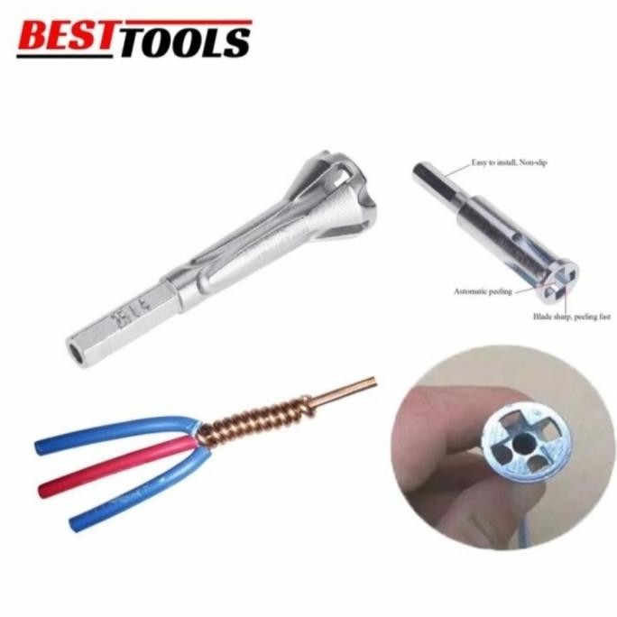 Alat Penyambung Lilit Kabel Listrik Drill Conector Pemutar Kabel Kawat