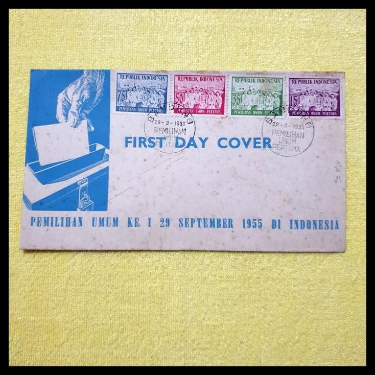 

TERBARU PRANGKO INDONESIA. SAMPUL PEMILU PERTAMA 1955 !!!!!!