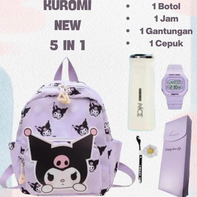 

Diskon Tas Ransel Karakter Lucu Melody - Cinnamoroll - Kuromi 5In1 Paket Hemat Tas Gendong Anak Perempuan Paud - Tk - Sd Ransel Sekolah Tas Kuromi Anak Tk