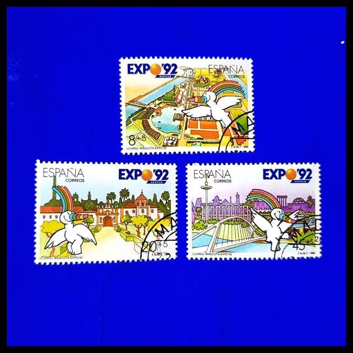 

GRATIS ONGKIR PRANGKO LUAR NEGERI. MASCOT EXPO '92 SEVILLA DARI ESPANA !!!!!!