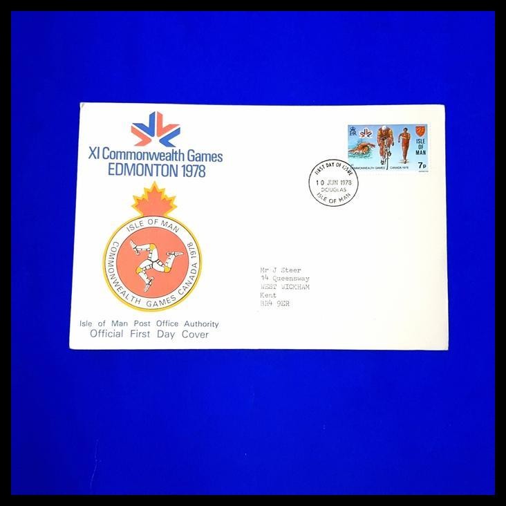 

HOT DEAL PRANGKO MURAH/ISTIMEWA FDC COMMONWEALTH GAMES CANADA 1978. ISLE OF MAN !!!!!!