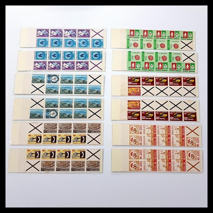 

HOT DEAL PRANGKO INDONESIA. BOOKLET B-1 ~ B-6 (12 PCS) KAT. 920K. HARGA PROMO !!!!!