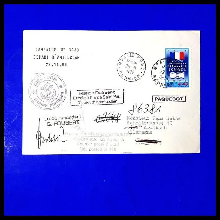 

HOT DEAL PRANGKO PRANCIS. SAMPUL "RELATIONS DIPLOMATIQUES FRANCE ~ISRAEL" !!!