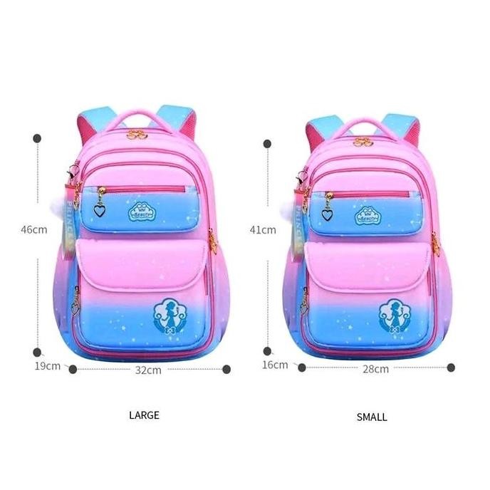 

Miliki Ransel Tas Sekolah Anak Perempuan Model Kulkas Gradasi Backpack Import Tas Ransel Sekolah Anak Cewek/School Bag