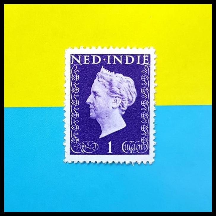 

TERBARU PRANGKO INDONESIA - NED INDIE 1948. RATU WILHELMINA. 1 GULDEN !