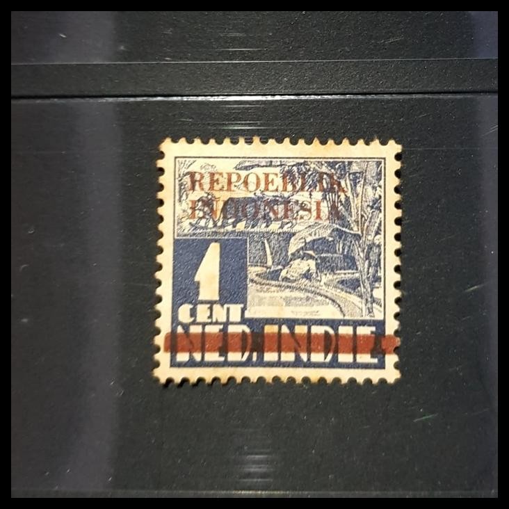 

HOT DEAL PRANGKO INDONESIA. 1945. J18. 1 CENT. C.T. REPOEBLIK INDONESIA, COKLAT !!!!!