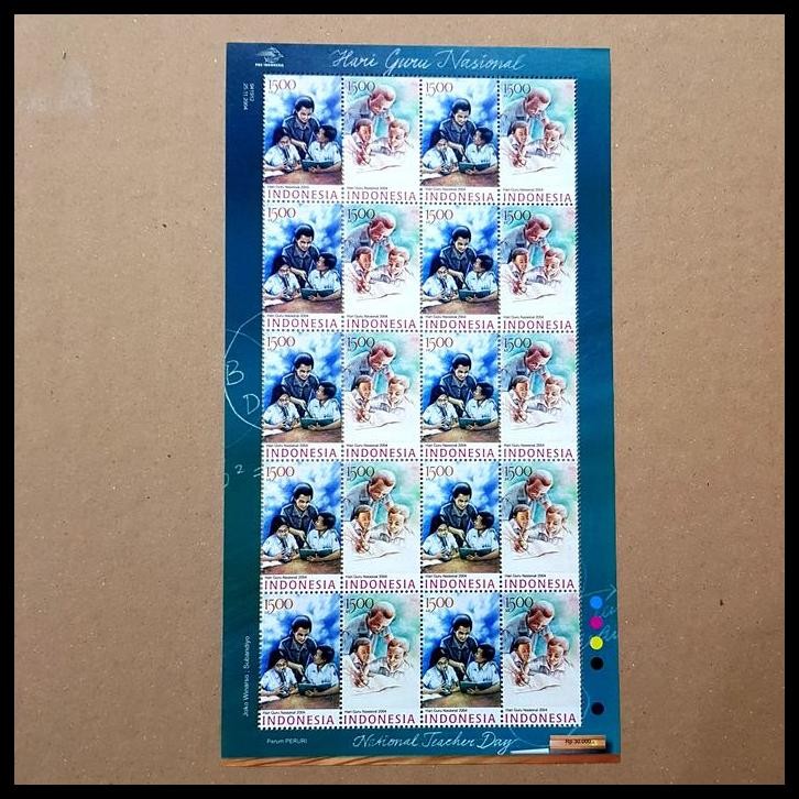 

DISKON PRANGKO INDONESIA 2004. HARI GURU NASIONAL. FULLSHEET