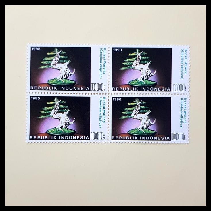 

HOT DEAL PRANGKO INDONESIA 1990. BONSAI WARENG GMELINA ELLIPTICA. BLOK-4 !!!!!