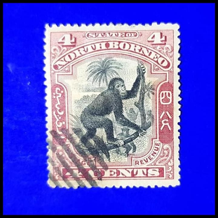 

HOT DEAL PERANGKO/PRANGKO NORTH BORNEO 1900. ORANG UTAN. HIGH CATALOG VALUE !!