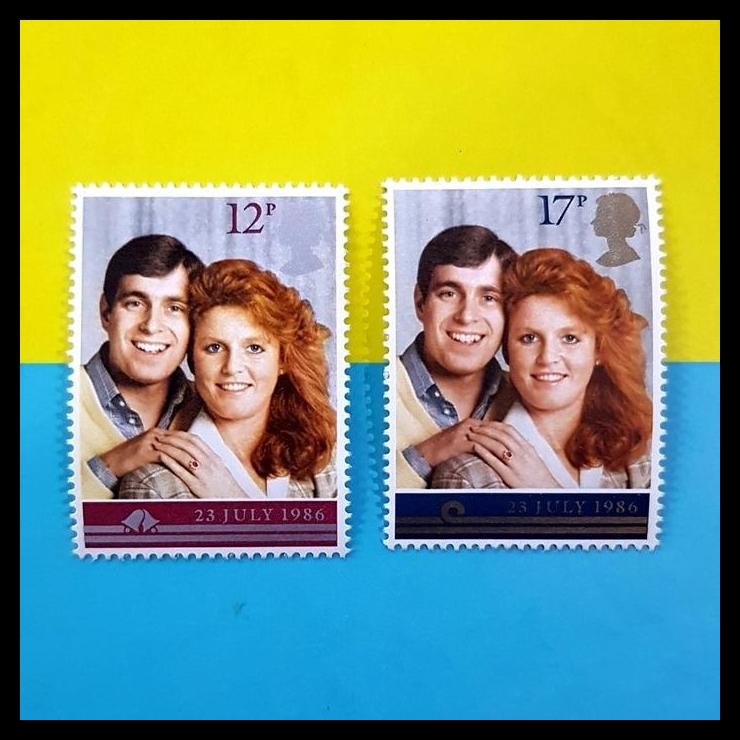 

TERMURAH PERANGKO/PRANGKO INGGRIS PRINCE ANDREW & SARAH FERGUSON 23 JULY 1986 !