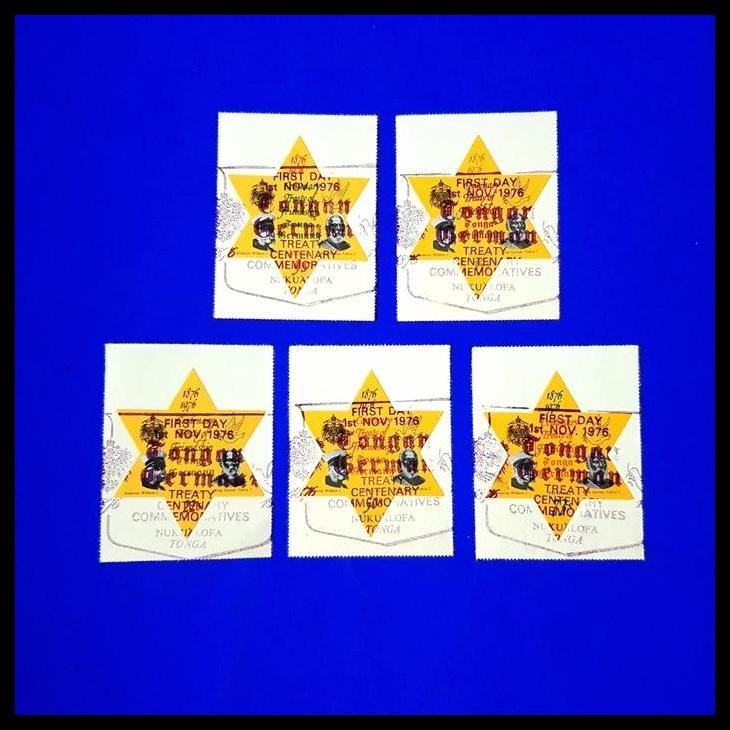 

TERMURAH PERANGKO/PRANGKO CENTENARY TREATY OF FRIENDSHIP TONGA - GERMANY (5V) !!!!