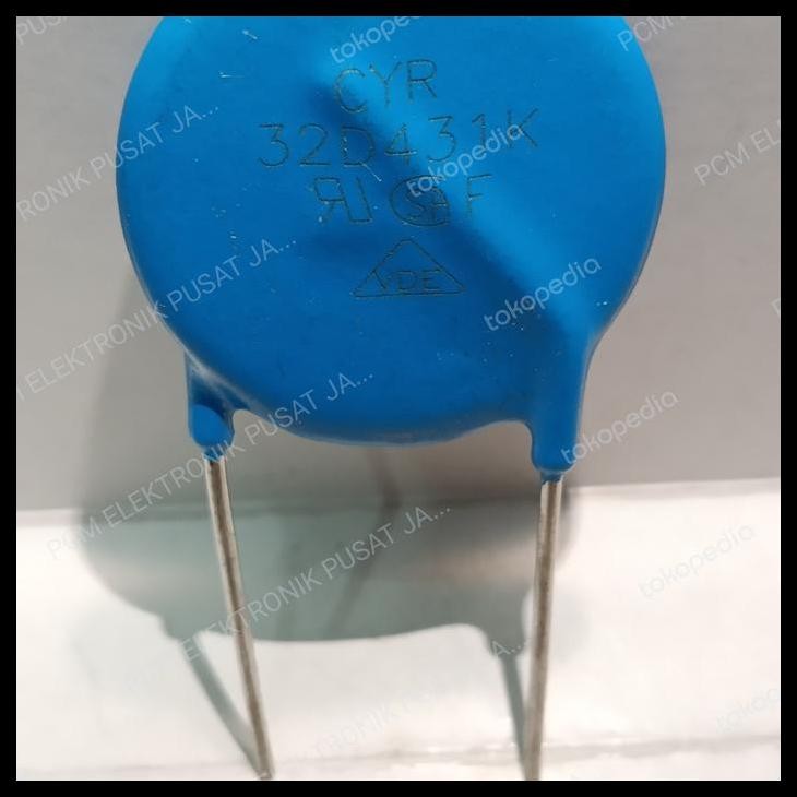 TERMURAH 2647 VARISTOR MOV ANTI PETIR CYR 32D431K 32D431 430VDC 250VAC 