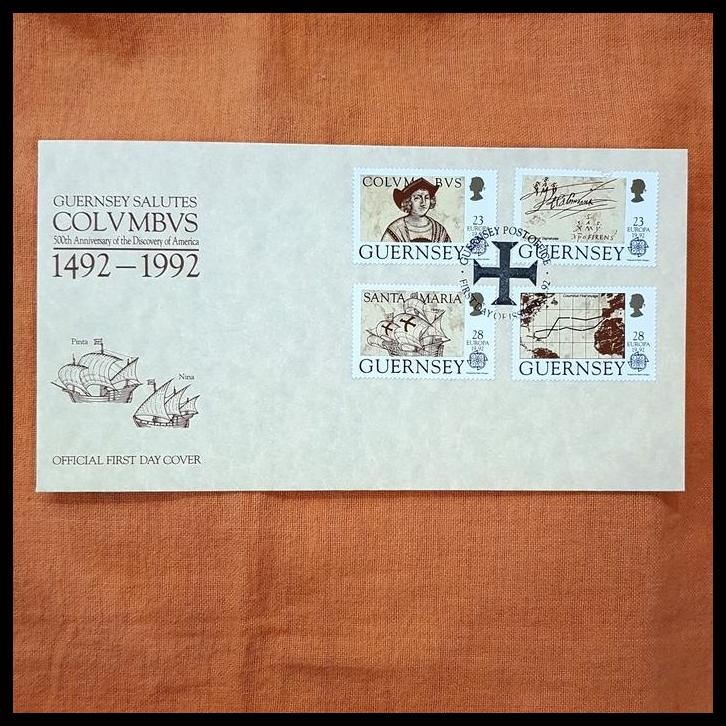 

BEST DEAL PRANGKO FDC COLUMBUS. 500TH ANNIVERSARY OF THE DISCOVERY OF AMERICA !!