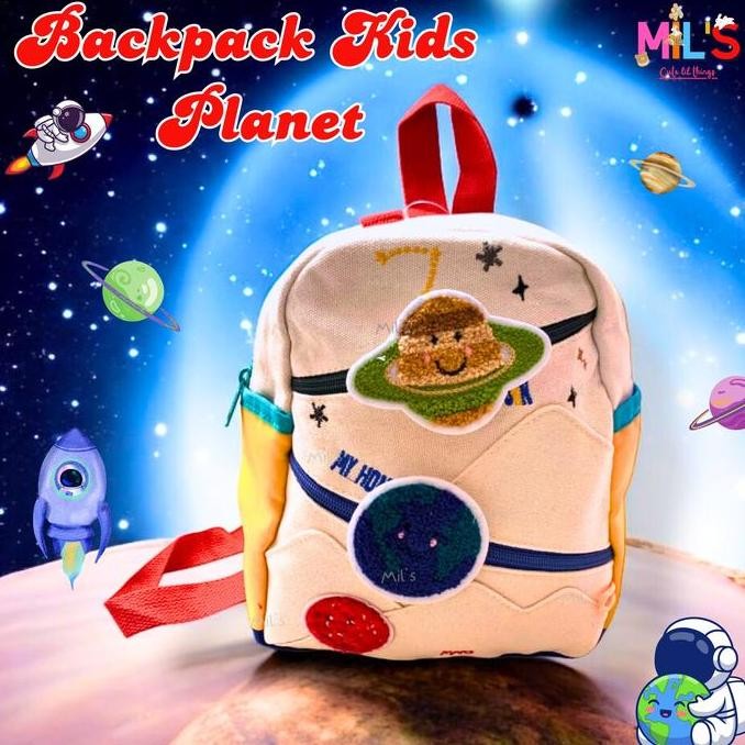 

Terjangkau [Cute Mil'S]Ide Kado Lebaran Tas Ransel Anak Paud/Tk Tas Anak Planet Backpack Lucu