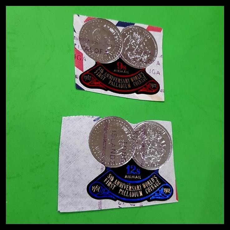 

GRATIS ONGKIR PRANGKO BENTUK KOIN DARI TONGA. WORLD'S FIRST PALADIUM COINAGE (5V) !!!!