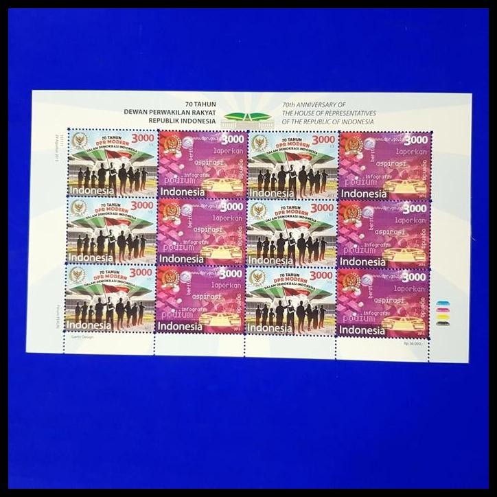 

TERBARU PRANGKO INDONESIA 2015. 70 TAHUN DEWAN PERWAKILAN RAKYAT RI. FULLSHEET !!!!!