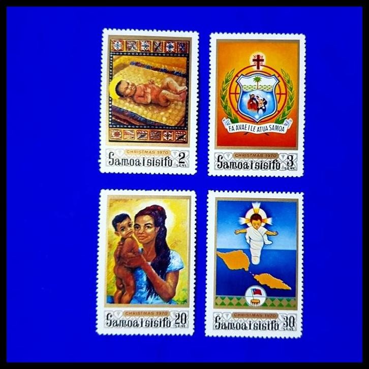 

TERBARU PERANGKO/PRANGKO NATAL / CHRISTMAS 1970 DARI SAMOA I SISIFO. SET (4V) !!!!!!