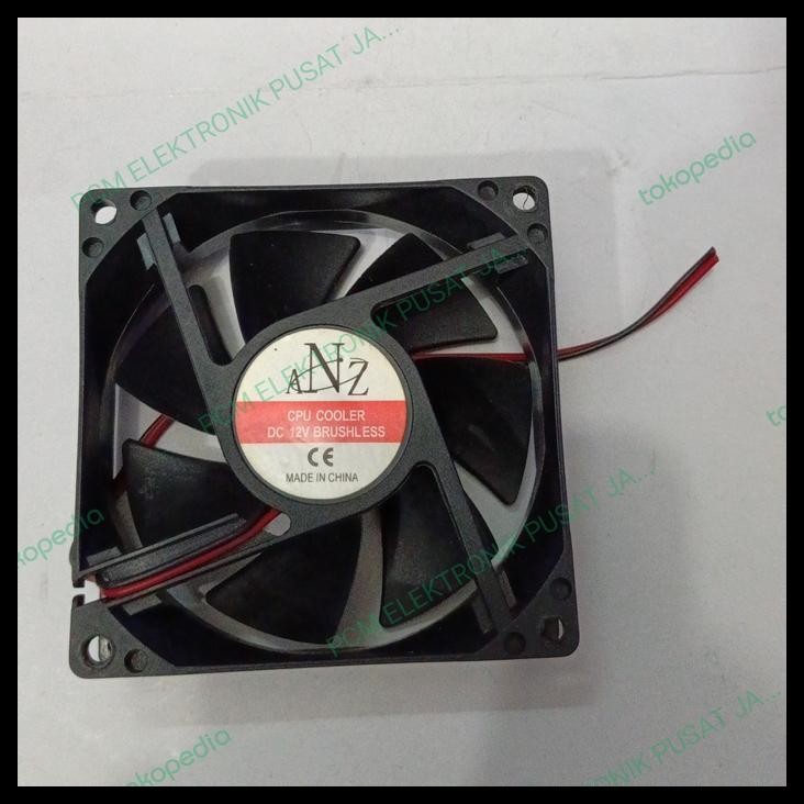 GRATIS ONGKIR 2082 FAN KIPAS ANZ 12V 12VOLT 12 VOLT 2PIN 2 PIN 8CM 8 CM 8X8 BRUSHLES 