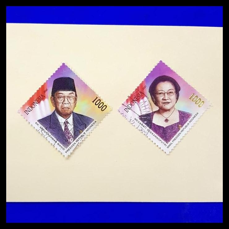 

TERBARU PERANGKO/PRANGKO INDONESIA, PRESIDEN GUSDUR & WAPRES MEGAWATI. USED
