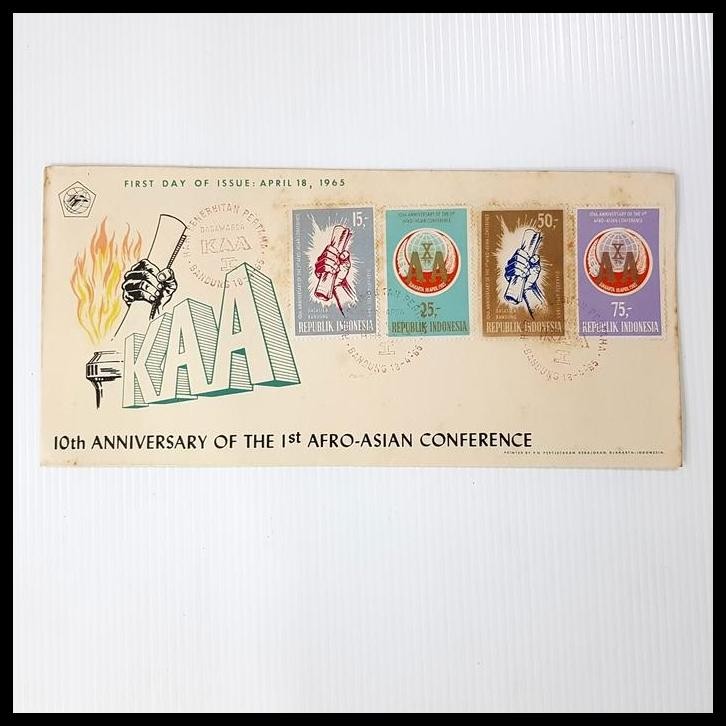 

BEST DEAL PRANGKO INDONESIA 1965. SHP 10 TAHUN KONFERENSI ASIA AFRIKA (KAA) !!!!!