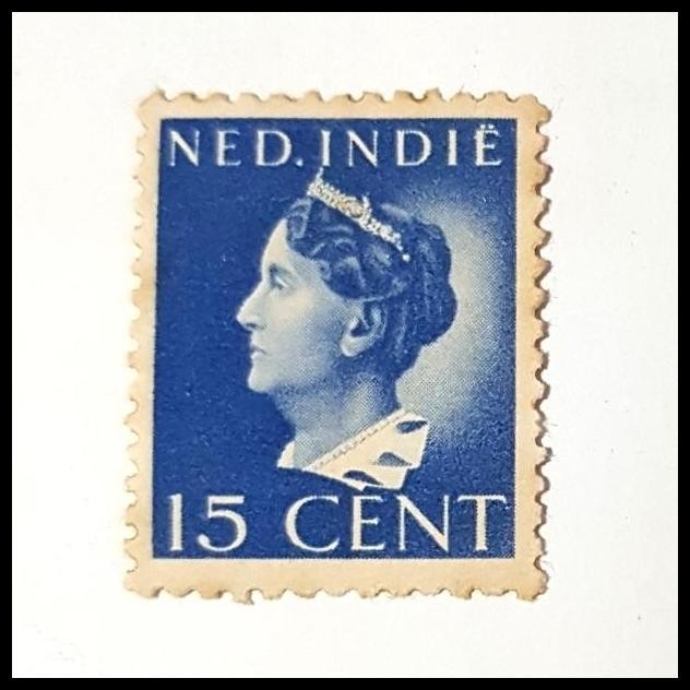 

GRATIS ONGKIR PRANGKO INDONESIA - NED INDIE 1941. RATU WILHELMINA 15 CENT. KAT. 60RB !!