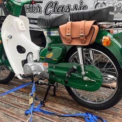 Tas Samping Sidebag Side Bag Motor Klasik Custom Honda C70 Streetcub