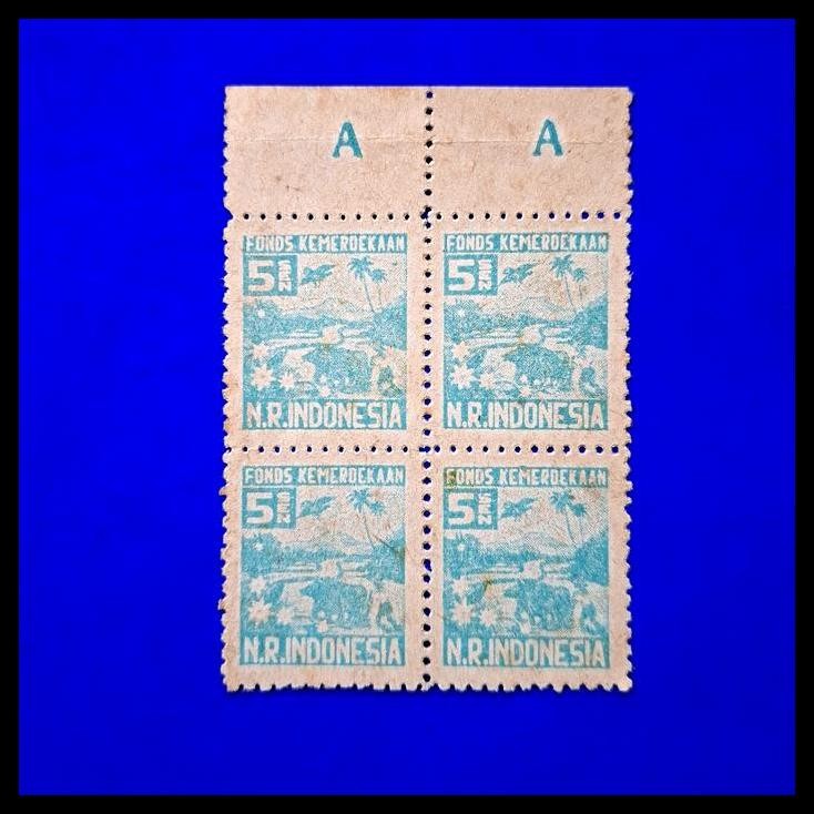 

BEST DEAL PRANGKO INDONESIA REVOLUSI SUMATRA. 1946. S19A 5 SEN KERTAS TEBAL. MEMBAJAK SAWAH. BLOK-4. HARGA KATALOG RP 160K !!!!