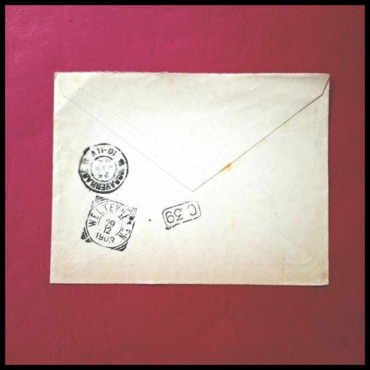 

GRATIS ONGKIR AMPLOP NED INDIE / POSTAL STATIONERY 1903. NS-20. WILHELMINA 15 CENT C.T. 15 C, COKLAT. DARI BUITENZORG 2912.1903 DIKIRIM KE DEN HAAG, BELANDA. HARGA KATALOG 1 JUTA !!!!!!