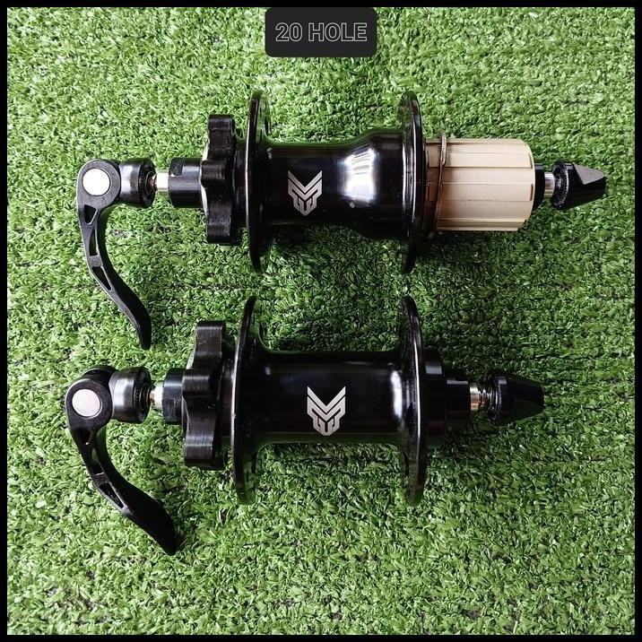 Hub Freehub MXL Discbrake 20 Hole 6 Sealed Bearing Black Jangkrik