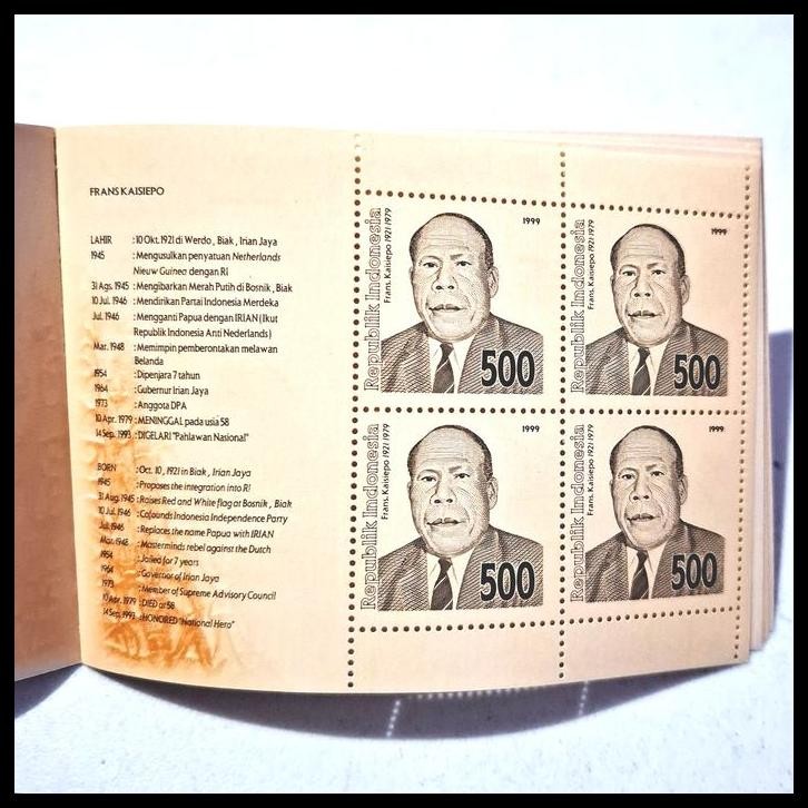 

TERBARU PRANGKO INDONESIA 17.8.1999. PAHLAWAN NASIONAL. BOOKLET (BUKU PRANGKO) !!!!!!