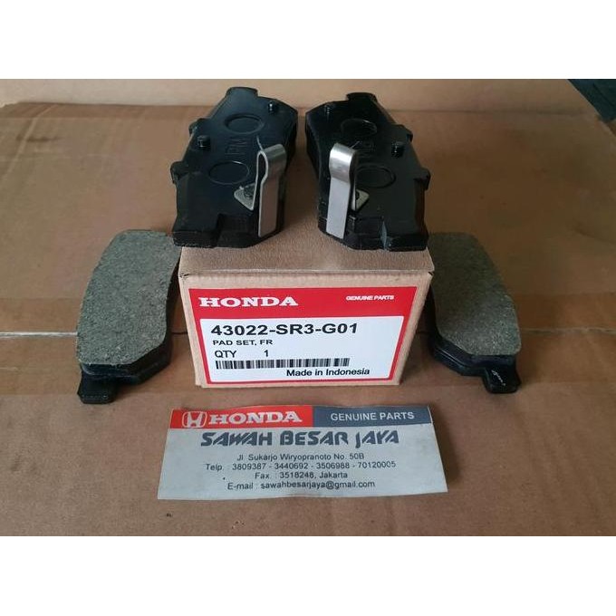 Brake Pad - Kampas Kanvas Rem Cakram Belakang Honda Jazz Lama Gd3 City Gd8 Vtec 2003 2004 2005 2006 