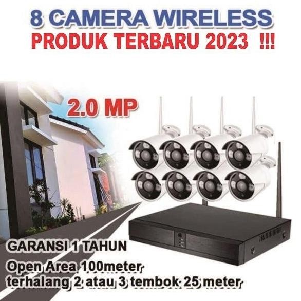 best seller] KAMERA OUTDOOR WIRELESS / PAKET CCTV WIRELESS 8 CAMERA TERMURAH